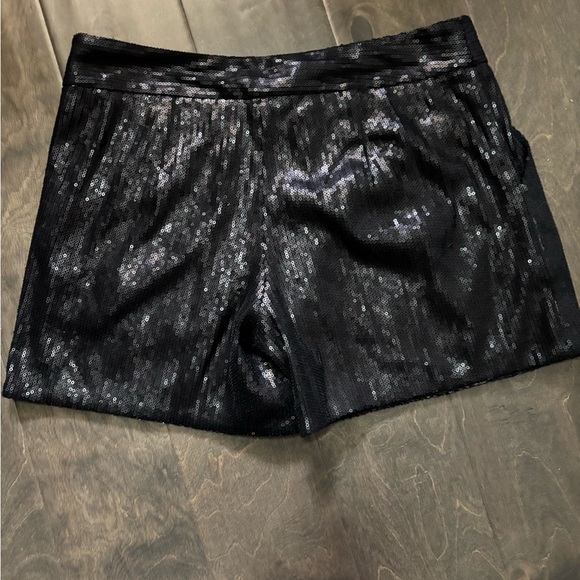 Express Black Sequin Women's Shorts - Picture 3 of 6
